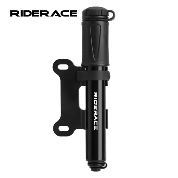 RIDERACE-bomba de aire portátil para bicicleta, Mini bomba de mano de ciclista, bola de alta presión, Inflador de neumáticos de bicicleta de montaña y carretera, válvula Schrader Presta