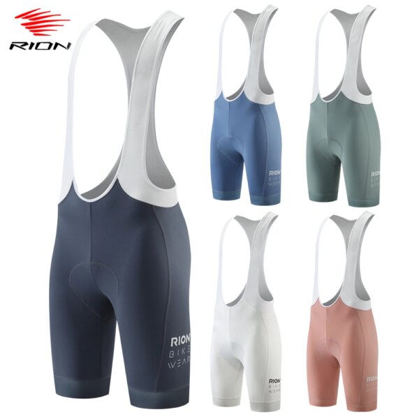 RION-pantalones cortos con pechera para ciclismo para hombre, medias acolchadas transpirables para bicicleta de montaña, deportes al aire libre, Dolomiti italiano profesional, 6H, 20 ℃-35 ℃