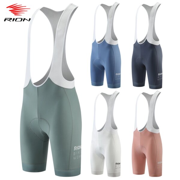 RION-pantalones cortos con pechera para ciclismo para hombre, medias acolchadas para bicicleta de montaña, MTB, ropa para bicicleta profesional, tirantes para motorista DOLOMITI 6H