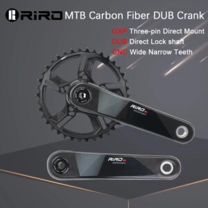RIRO MTB fibra de carbono DUB manivela 11/12 velocidad GXP montaje directo bicicleta platos y bielas de carbono 170mm plato de bicicleta 32/34/36/38T para XX1