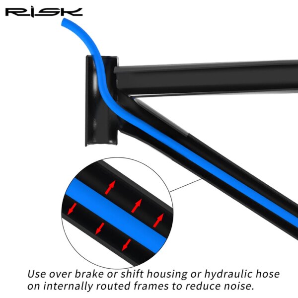 RISK-amortiguador de carcasa interna para cuadro de bicicleta, funda de espuma de 6mm, amortiguador de Cable para bicicleta de montaña o carretera, freno, tubo hidráulico, 1,5 m/lote