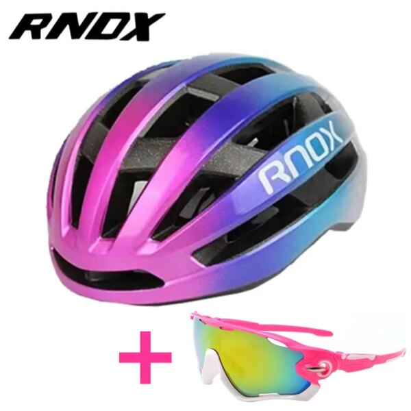 RNOX-casco de ciclismo para mujer, ultraligero de seguridad para la ciudad, Casco de Bicicleta de carretera para hombre, casco de bicicleta para deportes de montaña al aire libre