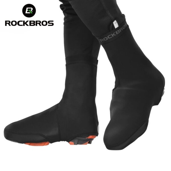 ROCKBRO Protector para calzado de Ciclismo Copriscarpe Ciclismo impermeable térmico MTB Carretera deporte de bicicleta cubierta para calzado chanclos cálido funda para botas