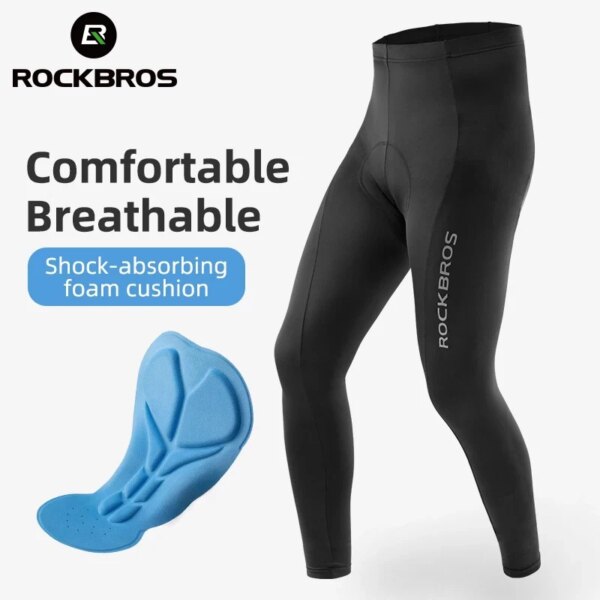 ROCKBROS pantalones de bicicleta transpirables tridimensionales primavera otoño MTB pantalones de bicicleta de carretera equipo de ciclismo de absorción de impacto