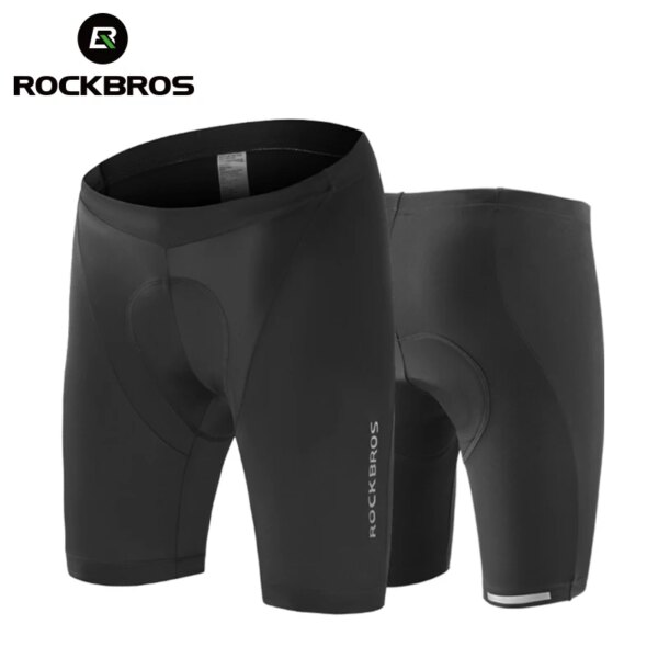 ROCKBROS-pantalones cortos con almohadilla de Gel 3D para ciclismo, pantalones cortos de verano para bicicleta de montaña y carretera, pantalones cortos transpirables con esponja y absorción de impacto para ciclismo