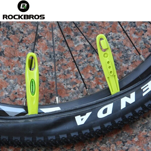 ROCKBROS-Juego de herramientas para reparación de neumáticos, palanca ultraligera con POM, accesorios para bicicletas de montaña