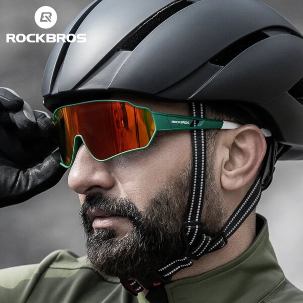 Gafas de ciclismo ROCKBROS para hombre y mujer, gafas polarizadas para deportes al aire libre, gafas de sol para bicicleta, gafas para miopía con montura para bicicleta