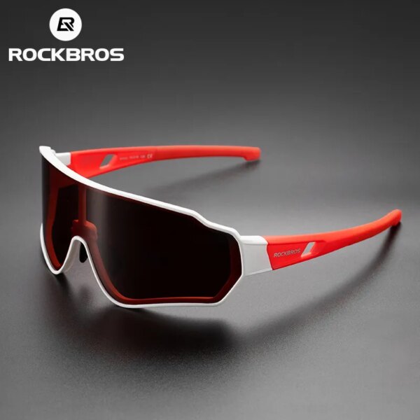 ROCKBROS-gafas de ciclismo fotocromáticas para hombre y mujer, gafas para deportes al aire libre, senderismo, gafas de sol polarizadas con marco interior para bicicleta