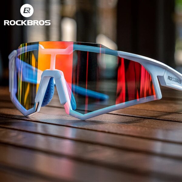 Gafas de ciclismo ROCKBROS, gafas fotocromáticas para bicicleta, gafas de sol polarizadas para hombre, gafas de protección para Ciclismo de Carretera MTB