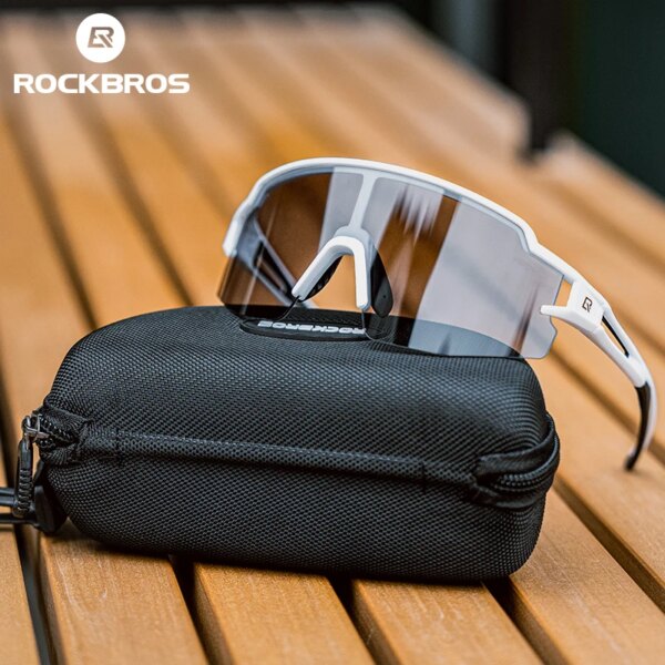 ROCKBROS gafas de ciclismo fotocromáticas lentes polarizadas gafas de bicicleta protección UV400 gafas de sol MTB gafas de bicicleta de carretera