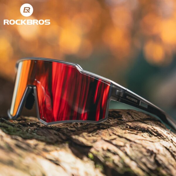 ROCKBROS gafas de ciclismo gafas de sol fotocromáticas polarizadas gafas de ciclismo deportes al aire libre UV400 MTB Road mujeres hombres gafas de bicicleta