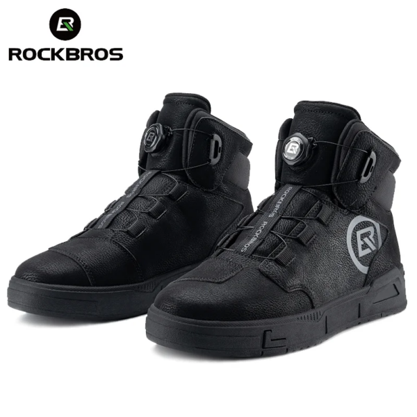 ROCKBROS-zapatos de ciclismo para hombre y mujer, botas planas, zapatos para motocicleta y bicicleta, calzado deportivo informal para bicicleta y senderismo