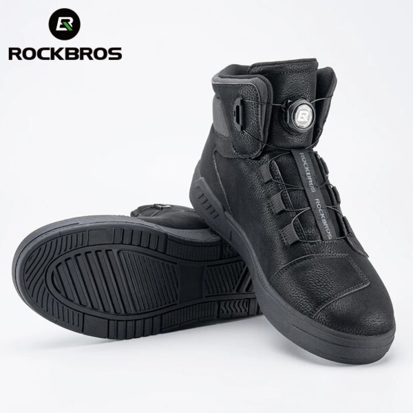 ROCKBROS-zapatos de ciclismo para hombre y mujer, botas planas, zapatos para motocicleta y bicicleta de montaña, calzado deportivo informal, zapatillas para senderismo y bicicleta