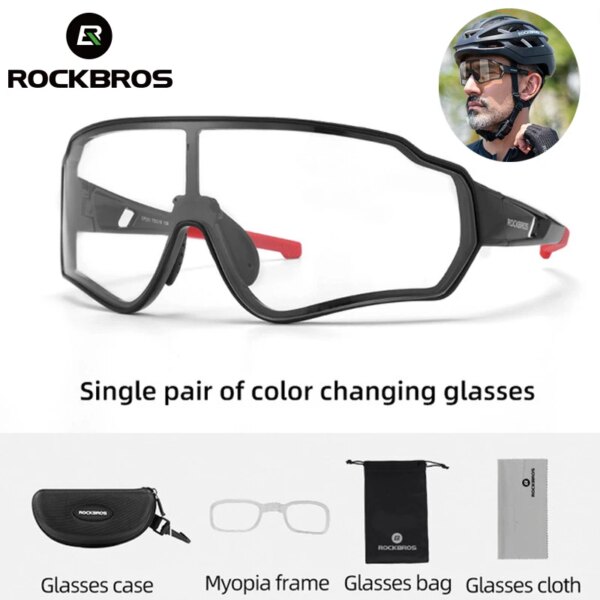 ROCKBROS gafas de sol de ciclismo fotocromáticas bicicleta de carretera UV400 gafas de bicicleta MTB bicicleta de montaña gafas de ciclismo