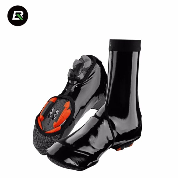 ROCKBROS-cubierta térmica para zapatos de ciclismo, equipo para bicicleta de montaña a prueba de viento, Protector para calzado de bicicleta, cubiertas cálidas para botas de ciclismo