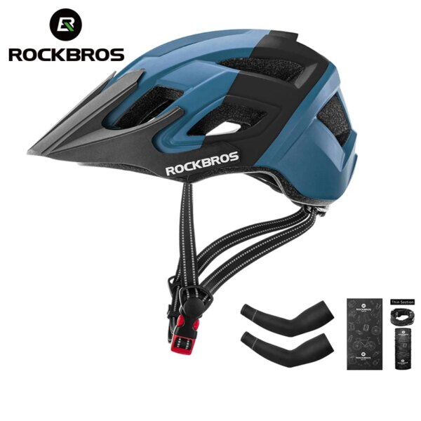 ROCKBROS Casco bicicleta eléctrica hombres mujeres transpirable a prueba de golpes MTB casco de seguridad en bicicleta de carretera ciclismo Aero casco equipo de bicicleta