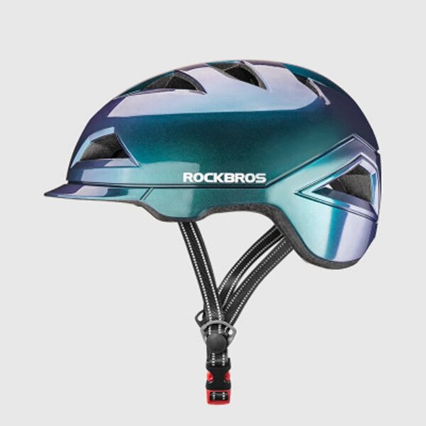 ROCKBROS-casco de bicicleta ultraligero para hombre y mujer, casco de seguridad para bicicleta eléctrica, moldeado integralmente, para ciclismo de carretera