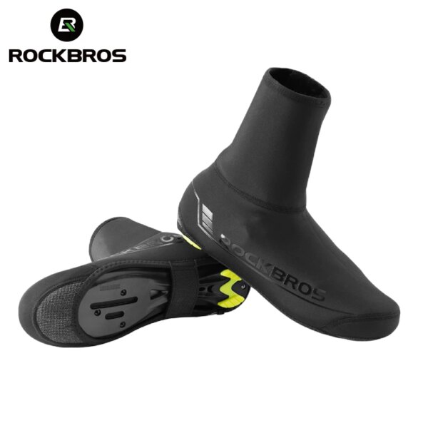 ROCKBROS-Protector para calzado de ciclismo de invierno, calentador para MTB, cubiertas para zapatos de bicicleta, Protector reflectante a prueba de viento e impermeable