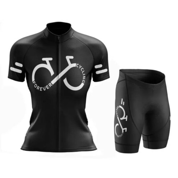 Raudax-Conjunto de equipo de ciclismo para mujer, anti-UV, ropa de bicicleta de secado rápido, traje de bicicleta de montaña verano 2024 Ropa de bicicleta de montaña