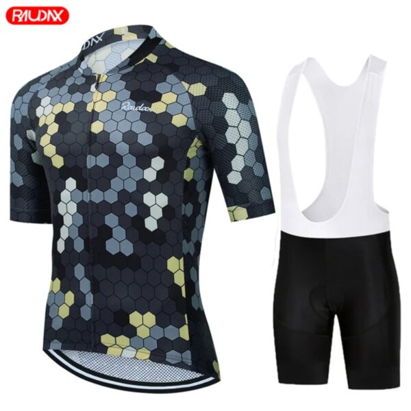 Raudax hombre Ciclismo Jersey conjunto nuevo verano Ciclismo conjunto Ropa para bicicleta de montaña Ropa de bicicleta MTB Ropa Maillot Ropa Ciclismo