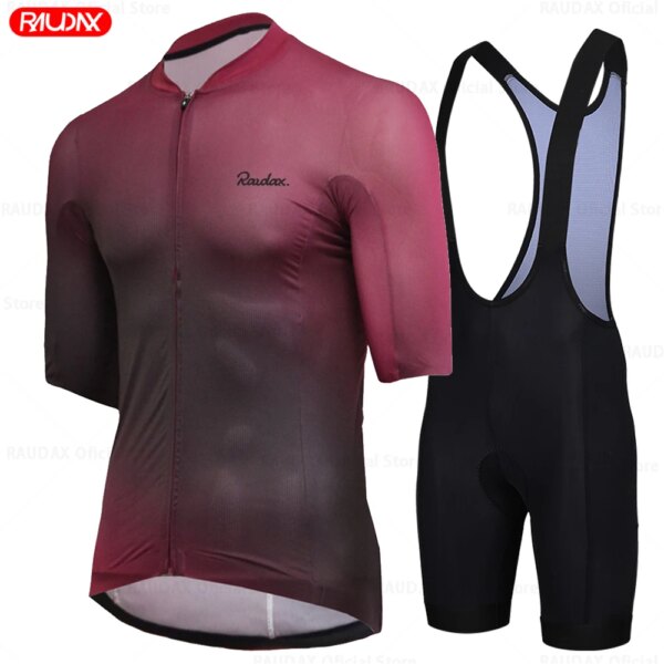 Raudax verano Anti-UV Ciclismo Jersey conjunto Ropa Ciclismo carreras bicicleta Ropa traje transpirable Ropa para bicicleta de montaña Ropa deportiva