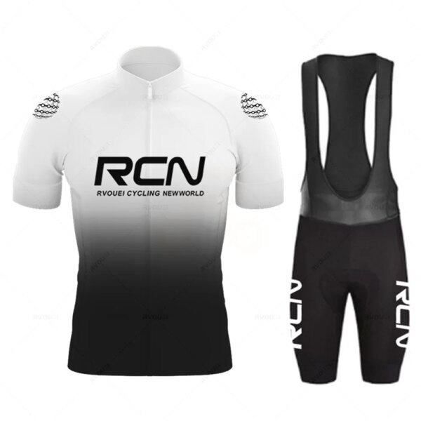 Rcn-Conjunto de Jersey de Ciclismo de manga corta para hombre, Maillot, Ropa de Ciclismo, camisetas para bicicleta de montaña