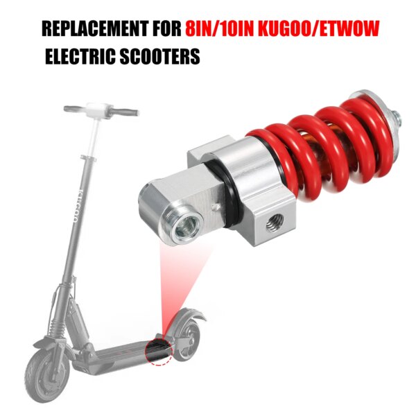 Reemplazo de amortiguador trasero para patinetes eléctricos KUGOO/ETWOW de 8/10 pulgadas, accesorios para Xiaomi M365, nuevo