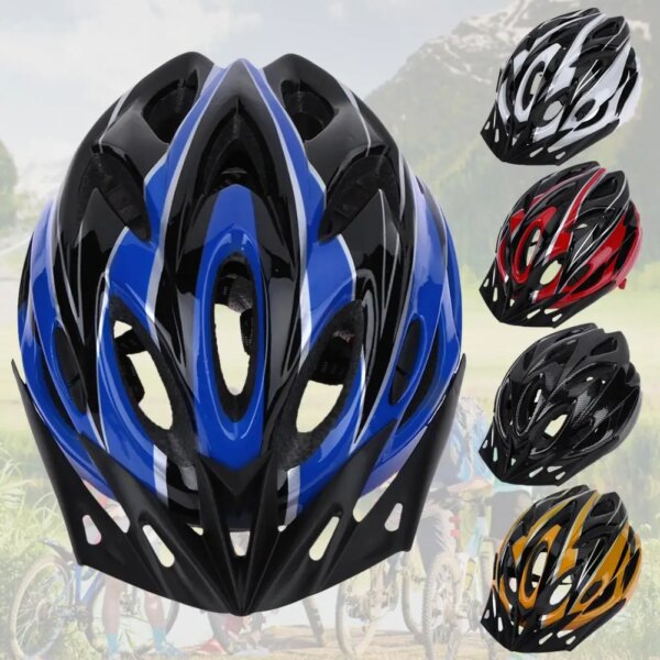 Casco de bicicleta de carretera Unisex PC + EPS ultraligero 18 respiraderos de aire casco de ciclismo equipo de equitación hombres mujeres para seguridad de conducción en bicicleta