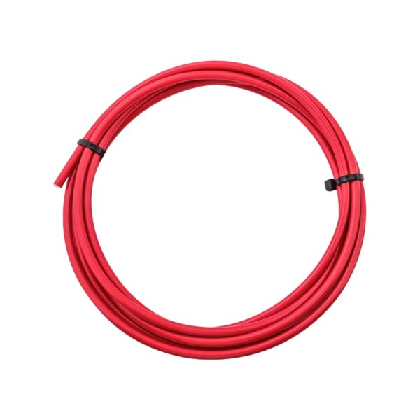 Manguera de freno de disco hidráulico para bicicleta de carretera, resistente a la temperatura, Cable de bicicleta, tubo de aceite, accesorios de conexión de nailon, rojo, 1m