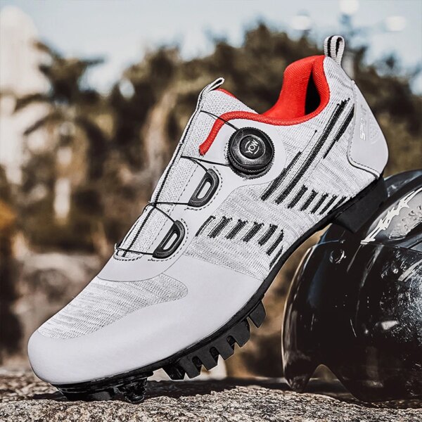 Zapatos de ciclismo de carretera para hombre, zapatillas de ciclismo profesionales para bicicleta de montaña, zapatos transpirables con autosujeción, talla 37-48