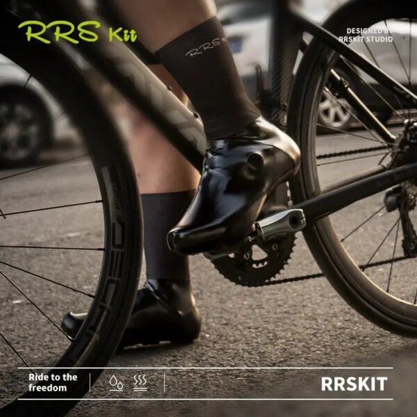 Rrskit cubierta protectora para zapatos resistente al viento e impermeable, goma ligera, elástica, práctica de alta calidad, cubierta para zapatos de bicicleta de carretera