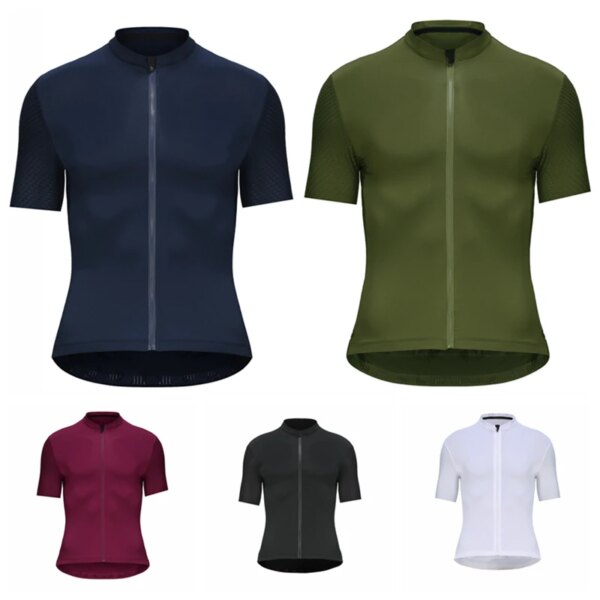 Rsantce-Camiseta de ciclismo para hombre, ropa de verano para bicicleta de montaña, camiseta de manga corta para exteriores, uniforme superior, 2024