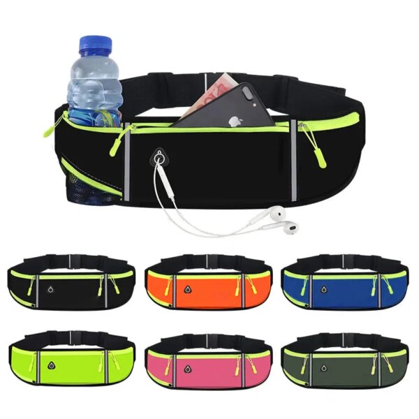 Riñonera para correr, riñonera deportiva para hombre y mujer, riñonera para teléfono móvil para correr, bolsa para correr, bolsa de hidratación para ciclismo