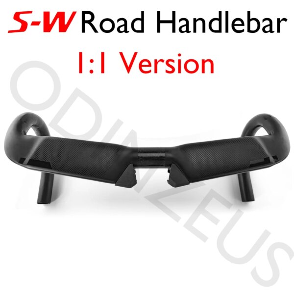 SW-Manillar de carretera de carbono Aero fly II, barra de caída mate, vástago de aluminio de 31,8x400/420/440mm, 80/90/100/110mm, superventas