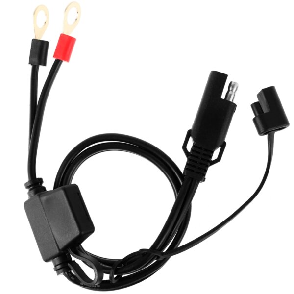 Accesorio de arnés de Terminal SAE a anillo, cable de cargador de batería de motocicleta, Cable de extensión de desconexión rápida de Terminal Sae a anillo O