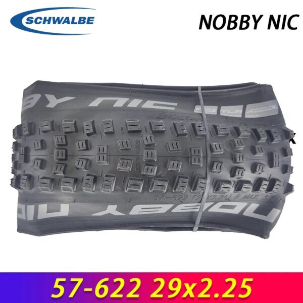 SCHWALBE Original NOBBY NIC 29x2,25 sin cámara negro plegable MTB bicicleta neumático para Tour All-Mountain XC grava pistas piezas de bicicleta