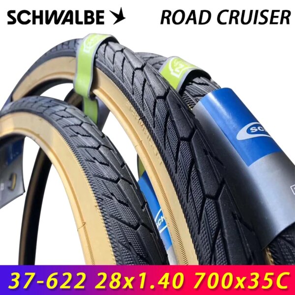 SCHWALBE Original ROAD CRUISER neumático de bicicleta con cable 700x3 5c/40c para gira por la ciudad bicicleta de grava MTB piezas de ciclismo