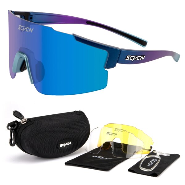 SCVCN MTB gafas de ciclismo hombres mujeres deportes al aire libre gafas de sol para correr esquí gafas para bicicleta lentes fotocromáticos gafas para bicicleta