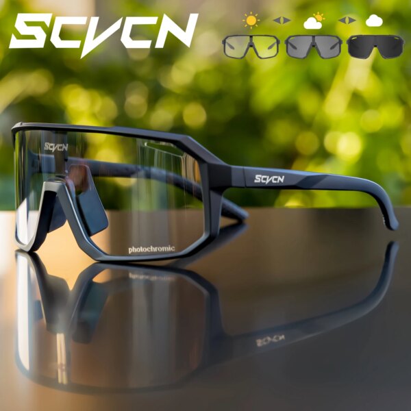 SCVCN gafas de sol fotocromáticas para deportes al aire libre, gafas de sol fotocromáticas para hombres y mujeres, gafas de Ciclismo de Carretera MTB UV400, gafas de pesca, gafas para correr