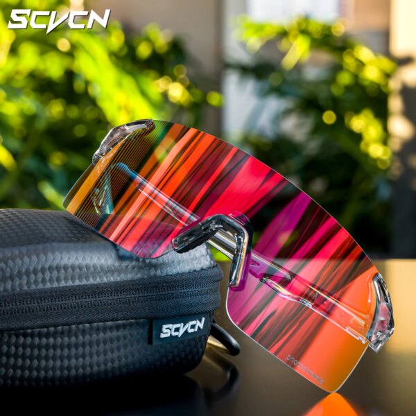 SCVCN gafas de sol fotocromáticas para ciclismo UV400, gafas para ciclismo, gafas deportivas para exteriores, gafas para bicicleta MTB, accesorios para exteriores