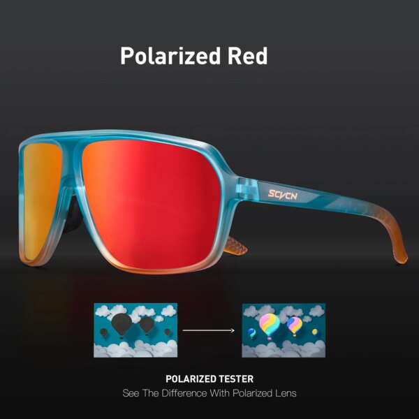 SCVCN gafas de sol polarizadas para ciclismo, gafas para deportes al aire libre para hombres, gafas de ciclismo MTB para mujeres, gafas para bicicleta de carretera UV400, gafas de sol para conducir