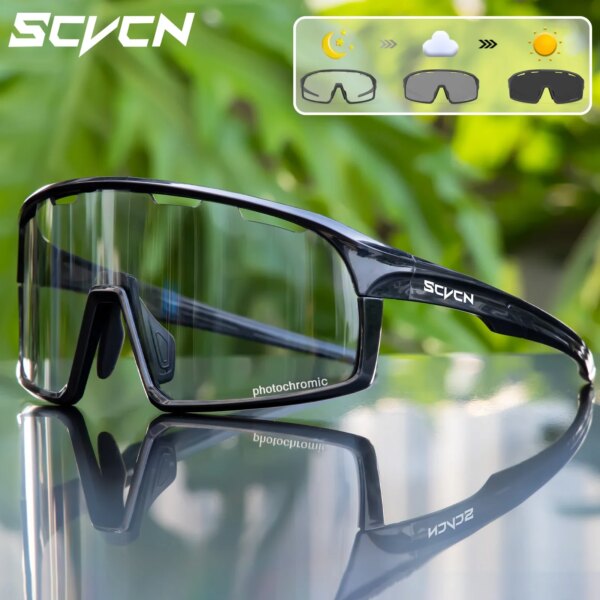 SCVCN gafas de sol fotocromáticas deportivas para hombre, gafas de ciclismo para bicicleta al aire libre, gafas para conducir en bicicleta para mujer, gafas de escalada UV400