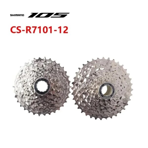 SHIMANO 105 CS-R7101-12 R7100 Cassette 12 s Cassette de bicicleta rueda libre K7 para bicicleta de carretera 11-34T/11-36T mecánico Original Shimano