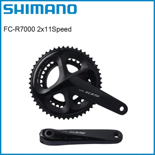 SHIMANO 105 FC R7000 2x11 bielas de velocidad 170MM 50-34T bielas de carretera negro manivela de bicicleta serie 105 R7000