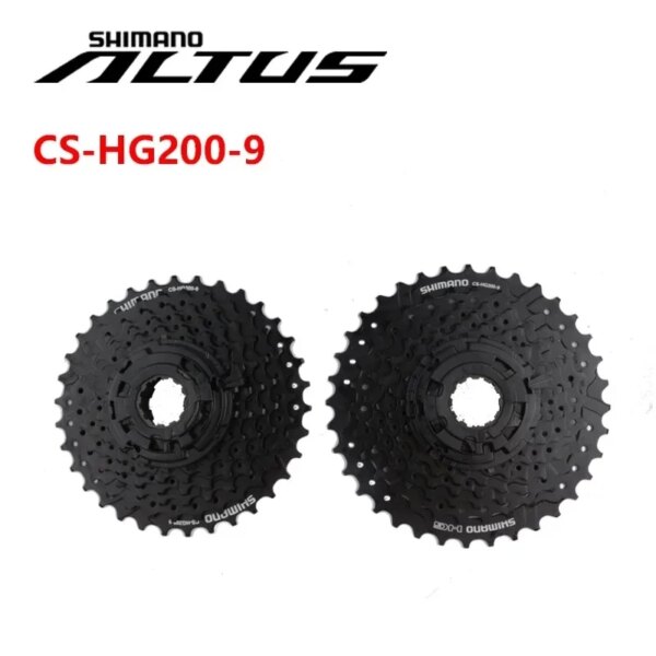 SHIMANO ALTUS CS-HG200-9 11-32T/11-34T/11-36T HYPERGLIDE negro para bicicleta de montaña MTB Cassette de 9 velocidades pieza Original de bicicleta Shimano