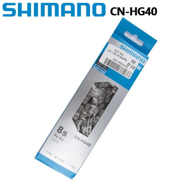 SHIMANO CN HG40 6/7/8 Cadena de velocidad 112L 116L 118L enlace para bicicleta de carretera cadena Original Shimano