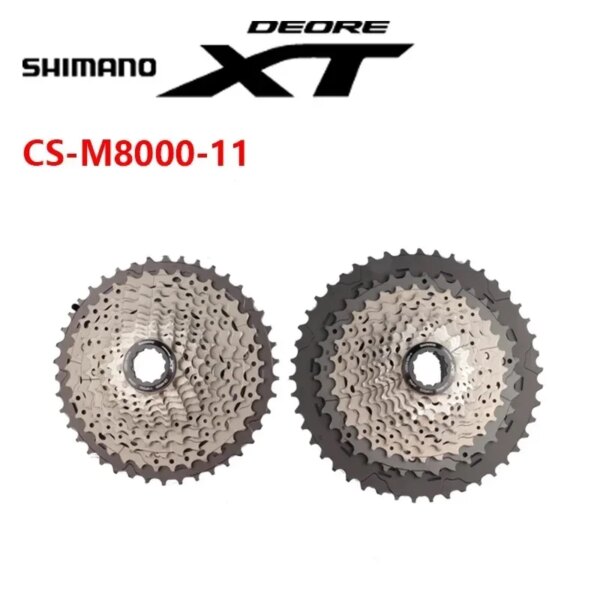 SHIMANO DEORE XT CS-M8000 11-46T 11-42T Cassette bicicleta MTB rueda libre 11s para bicicleta de montaña piezas originales de bicicleta Shimano