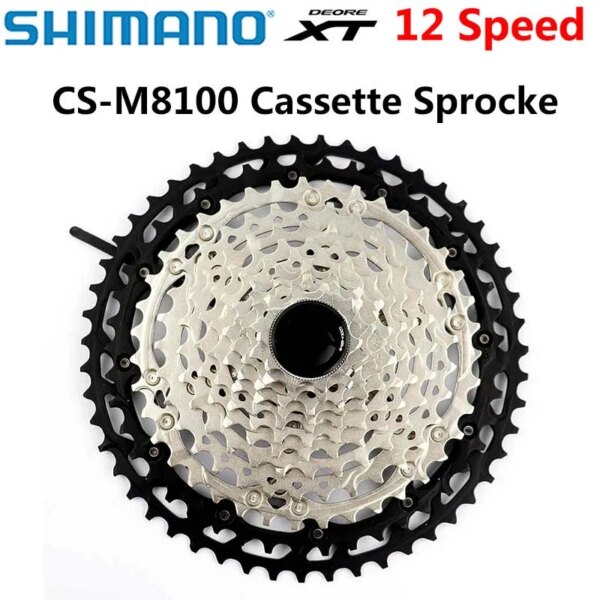 SHIMANO DEORE XT CS M8100 piñón de Cassette M8100 rueda libre engranajes bicicleta de montaña MTB 12 velocidades 10-51T M8100 piñón de Cassette