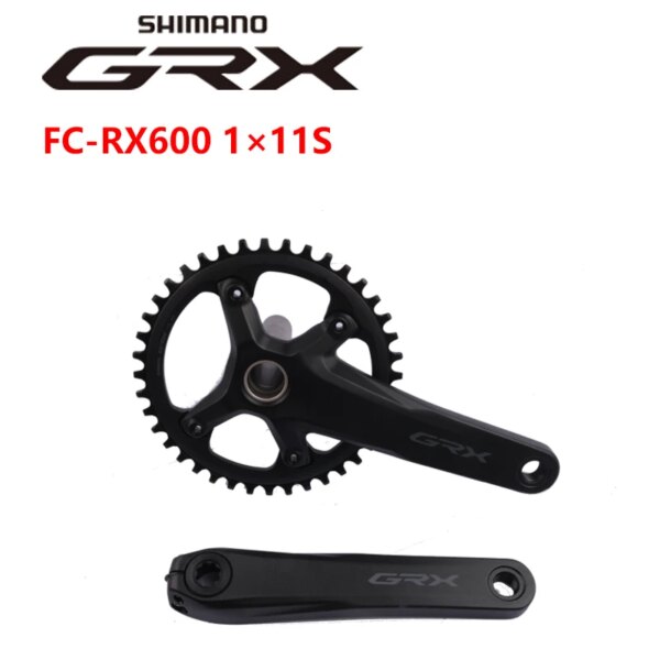 Juego de bielas SHIMANO GRX FC-RX600 170mm/172,5mm 40T rueda dentada de camino de grava 1x11 velocidades para bicicleta de carretera piezas originales de bicicleta Shimano