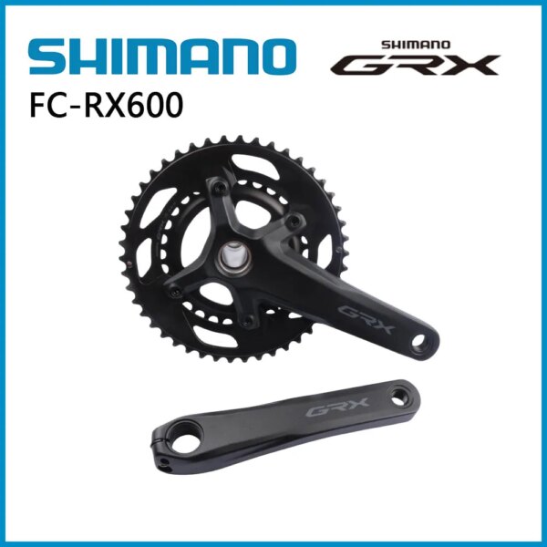 SHIMANO GRX RX600 bielas de grava 2x10 velocidades 165mm 170mm 172,5mm 175mm 46-30T GRX 20 velocidades 110BCD para bicicleta de carretera de grava